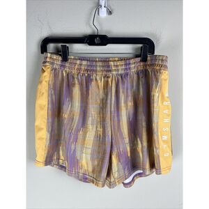 Gymshark Women's Large Orange‎ & Purple Polyester Shorts